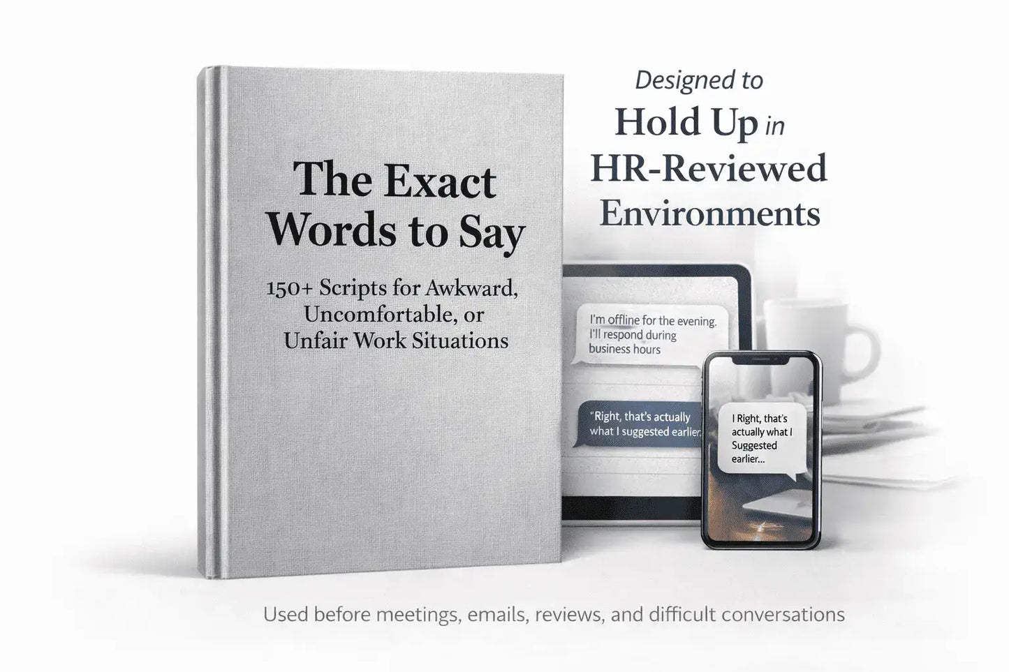 The exact words to say when work crosses the line — after hours, in meetings, or over email.